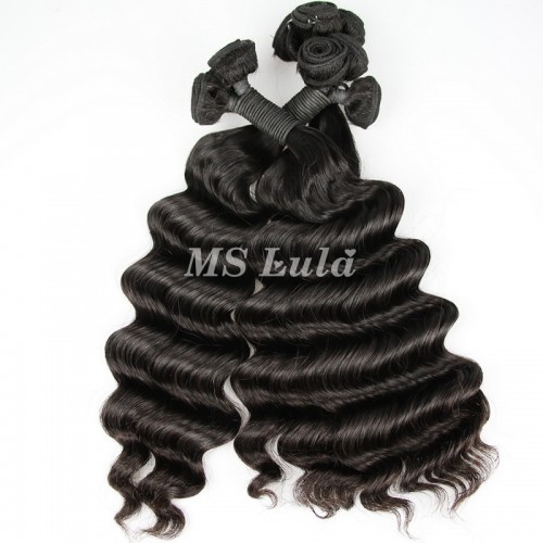 Loose Deep Wave Double Drawn Virgin Human Hair Bundles With 4x4 Lace Closure | Human Hair Wig | Lace Front